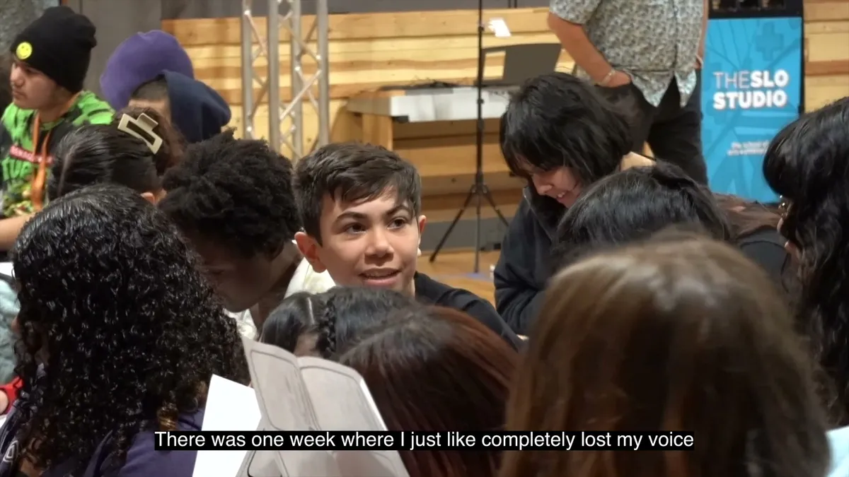 Students during an Influence The Future FieldTrip