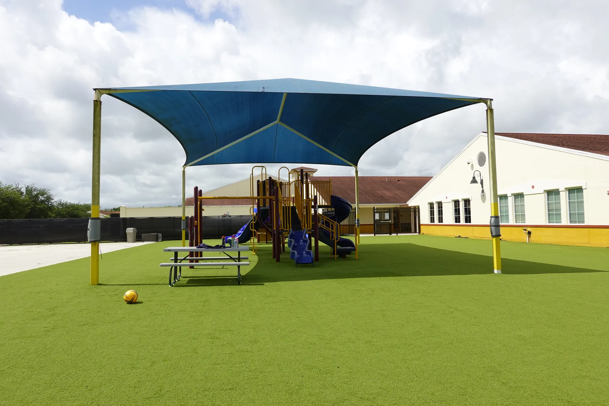 Shaded playground at Imagine School at South Vero